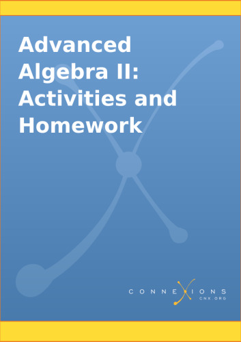 Advanced Algebra II: Activities and Homework