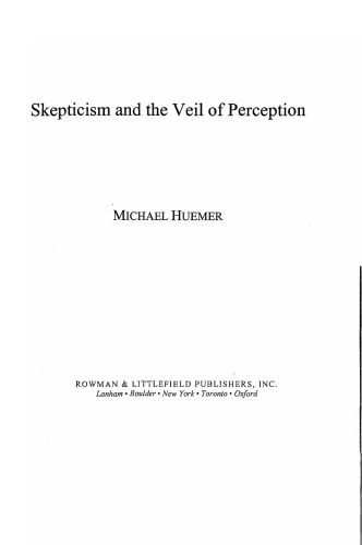 Skepticism and the Veil of Perception (Studies in Epistemology and Cognitive Theory)