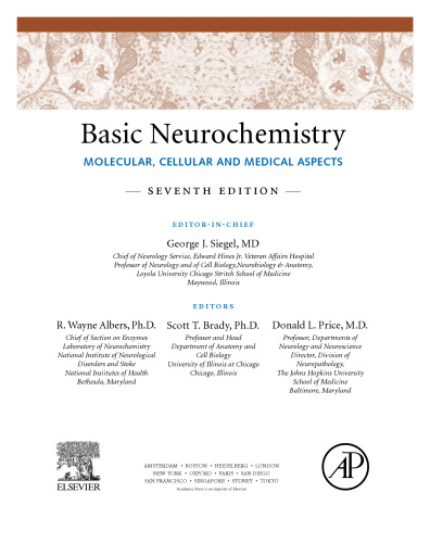 Basic Neurochemistry. Molecular, Cellular and Medical Aspects