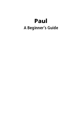 Paul: A Beginner's Guide (Beginners Guide (Oneworld))