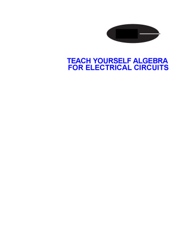 Teach Yourself Algebra for Electric Circuits (TAB Electronics Technical Library)