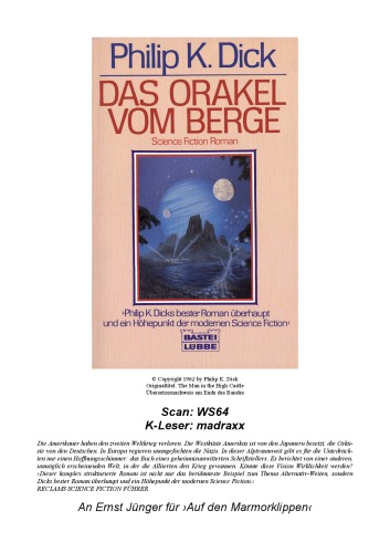 Das Orakel vom Berge. Science Fiction Roman