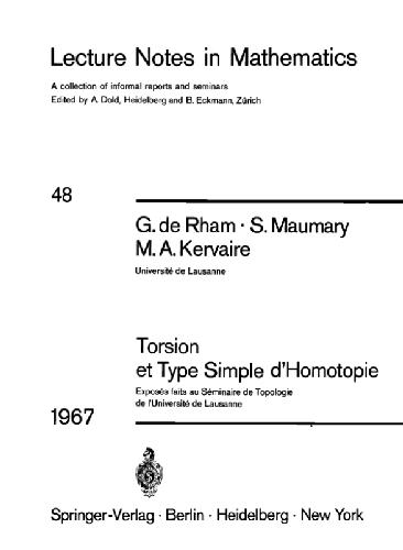 Torsion et type simple d’homotopie