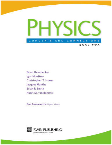 Physics. Concepts and Connections [textbook]