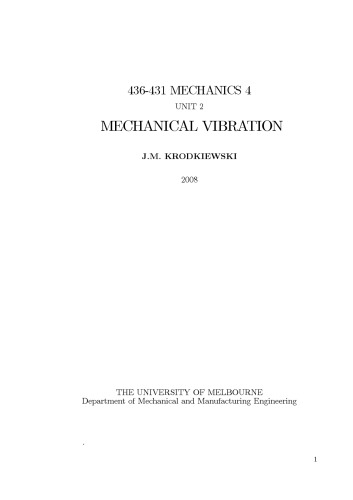 Mechanical Vibration