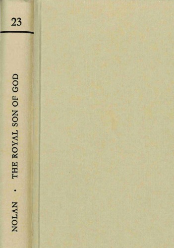 The Royal Son of God. The Christology of Matthew 1-2 in the Setting of the Gospel (Orbis Biblicus et Orientalis 23)