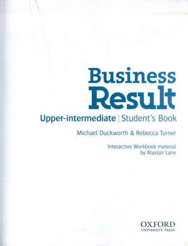 Business result: upper-intermediate : student's book, Volume 1