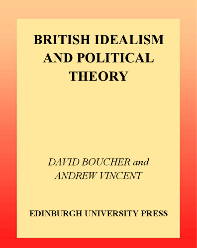 British Idealism and Political Theory