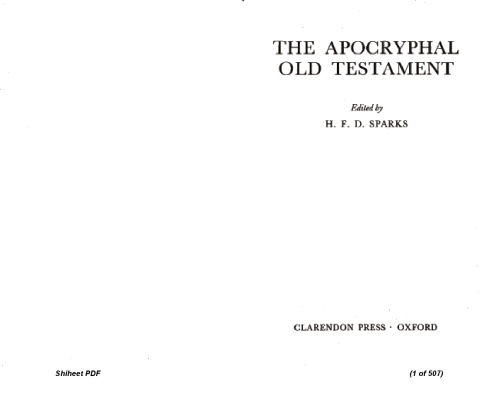 The Apocryphal Old Testament