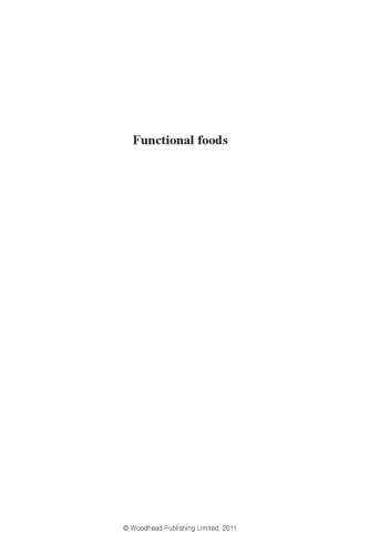 Functional Foods: Concept to Product, Second edition