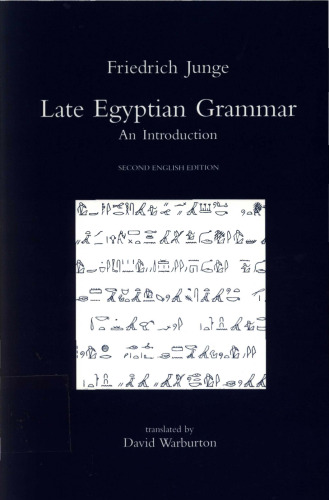 Late Egyptian Grammar
