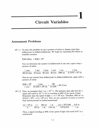 Electric Circuits (8th Edition) - Solutions Manual 1