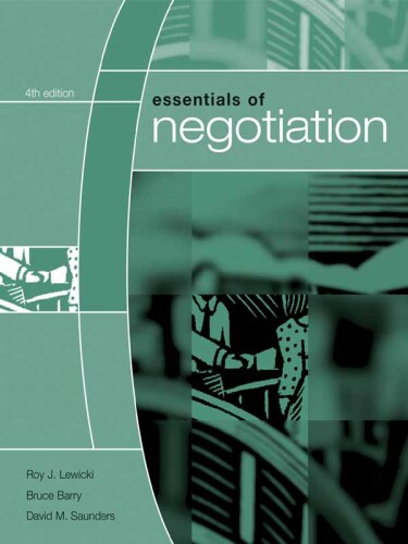 Essentials of negotiation