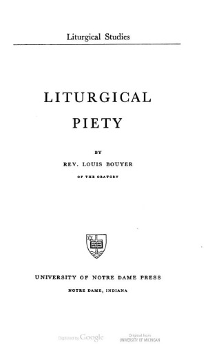 Liturgical Piety