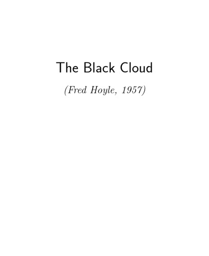 The Black Cloud