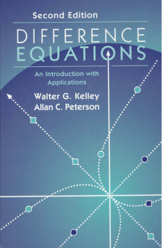 Difference equations: an introduction with applications, 2nd Edition