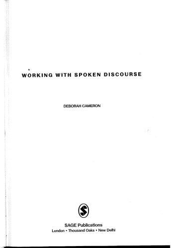 Working with spoken discourse