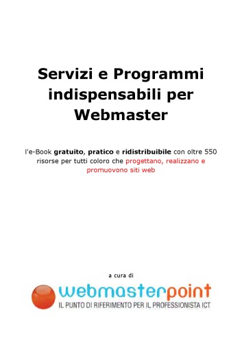 Servizi e Programmi indispensabili per Web Master