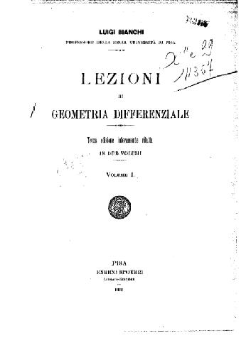 Lezione di geometria differenziale