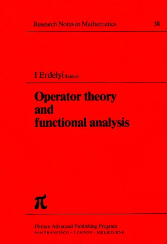 Operator theory and functional analysis