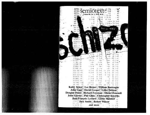 Schizo-Culture  Semiotexte