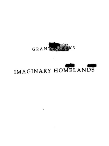 Imaginary Homelands