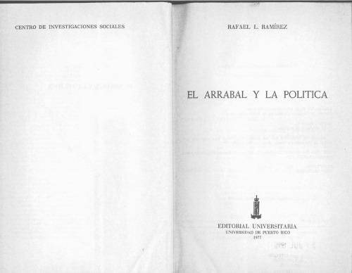 Del cañaveral a la fábrica: cambio social en Puerto Rico