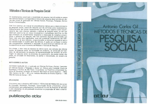 Métodos e Técnicas de Pesquisa Social