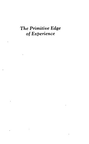 The primitive edge of experience