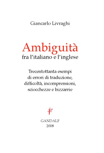 Ambiguitá tra italiano e inglese