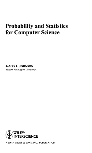 Probability and Statistics for Computer Science