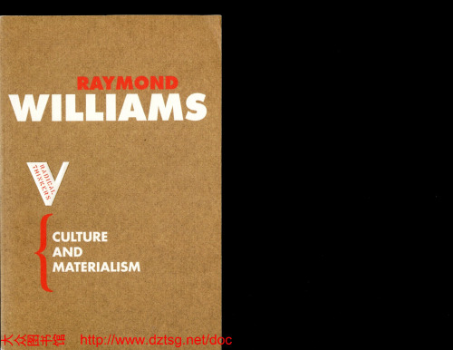 Culture and Materialism (Radical Thinkers)