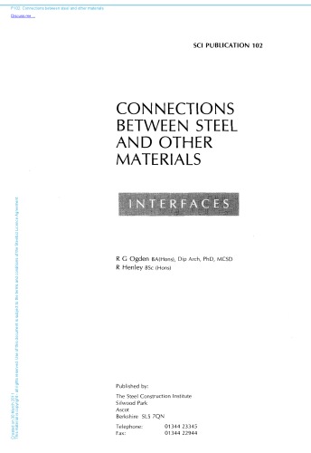 Connections between steel and other materials