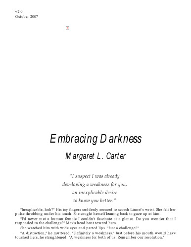 Embracing Darkness (Silhouette Intimate Moments)