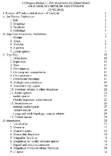 Analysis, manifolds and physics