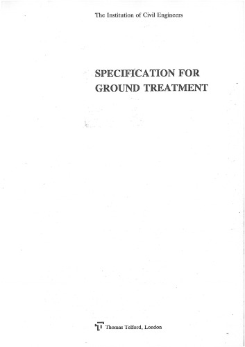 Specification for Ground Treatment