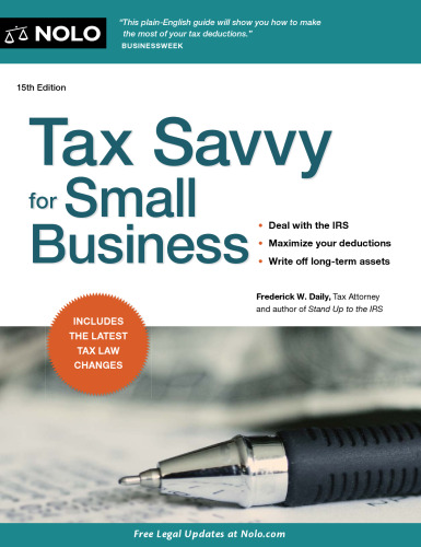 Tax Savvy for Small Business