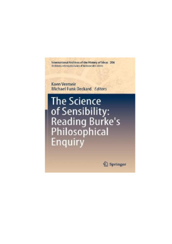 The Science of Sensibility: Reading Burke's Philosophical Enquiry