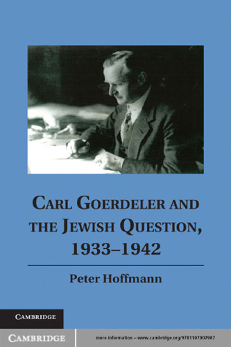 Carl Goerdeler and the Jewish Question, 1933-1942