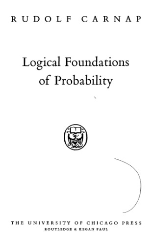 Logical Foundations of Probability