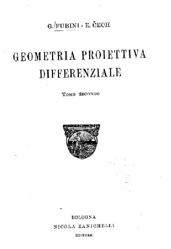 Geometria proiettiva differenziale, tomo 2