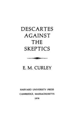 Descartes against the skeptics