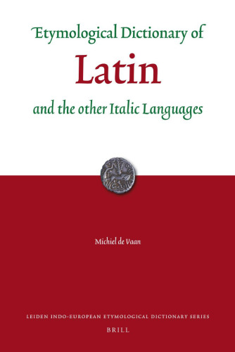 Etymological dictionary of Latin and the other Italic languages