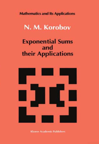 Exponential Sums and Their Applications