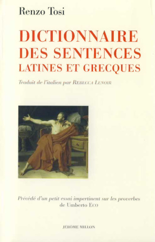 Dictionnaire des sentences latines et grecques