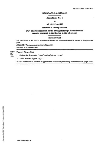 Methods of testing concrete, Deel 13