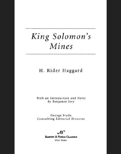 King Solomon's Mines