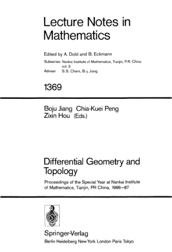 Differential geometry and topology