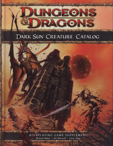 Dark Sun Creature Catalog