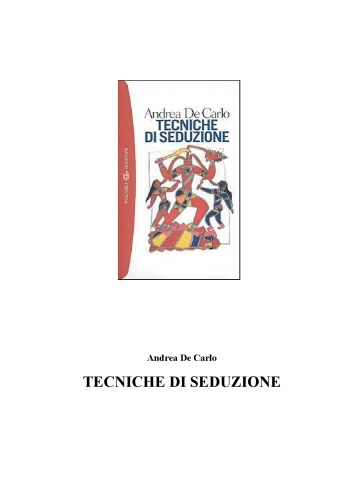 Tecniche di seduzione